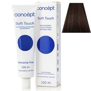 Concept Краска для волос без аммиака тон 5.16 Темный блондин пепельно фиолетовый Concept SOFT TOUCH 100 мл Концепт