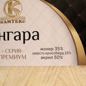 Пряжа "Ангара" 35% мохер 15% шерсть, 50% акрил 250м/100гр (031 шампанское)