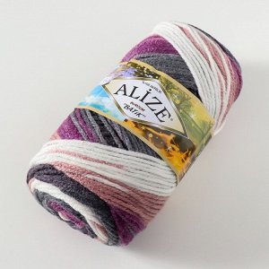 Пряжа для вязания спицами, крючком ALIZE, Burcum batik, 100% акрил, 210 м/100 г, (1986)