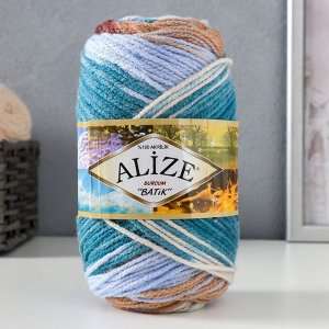Пряжа для вязания спицами, крючком ALIZE, Burcum batik, 100% акрил, 210 м/100 г, (7648)