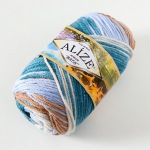 Пряжа для вязания спицами, крючком ALIZE, Burcum batik, 100% акрил, 210 м/100 г, (7648)