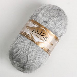 Пряжа для вязания спицами, крючком ALIZE, Angora Gold, 20% шерсть, 80% акрил, 550 м/100 г, (208)