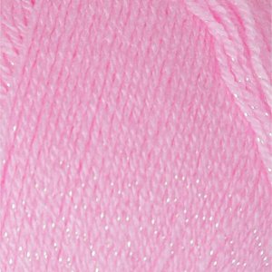 Пряжа "Sal sim" 95% акрил, 5% металлик 460м/100гр (191 розовый)