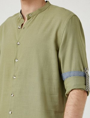 Рубашка Материал: %100  Хлопок Параметры модели: рост: 191 cm,  объем груди: 98, объем талии: 78, объем бедер: 94 Надет размер: M