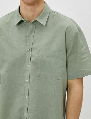 Рубашка Материал: %55 Rami, %45  Хлопок Параметры модели: рост: 188 cm,  объем груди: 99, объем талии: 79, объем бедер: 0 Надет размер: M