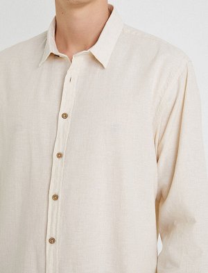 Рубашка Материал: %55 Rami, %45  Хлопок Параметры модели: рост: 188 cm,  объем груди: 98, объем талии: 82, объем бедер: 95 Надет размер: M