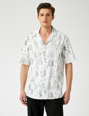 Рубашка Материал: %100  вискоза Параметры модели: рост: 188 cm,  объем груди: 96, объем талии: 78, объем бедер: 0 Надет размер: M