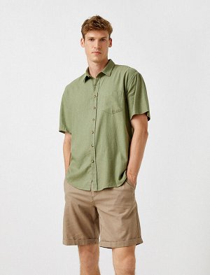 Рубашка Материал: %55 Keten, %45 Rayon Параметры модели: рост: 188 cm,  объем груди: 99, объем талии: 79, объем бедер: 0 Надет размер: M
