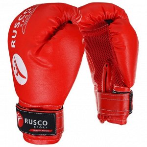 Набор боксёрский для начинающих RuscoSport: мешок, перчатки, 6 унций, цвет красный