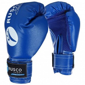 Набор боксёрский для начинающих RUSCO SPORT, цвет чёрный/синий (4 OZ)