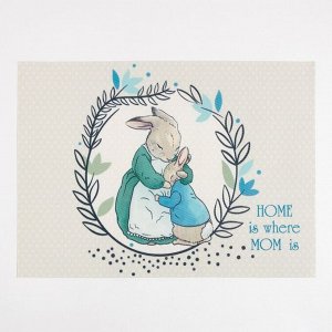 Салфетка на стол Доляна "HOME is where MOM is" ПВХ 40*29см