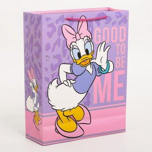 Пакет подарочный, 31 х 40 х 11,5 см "Daisy duck", Минни Маус