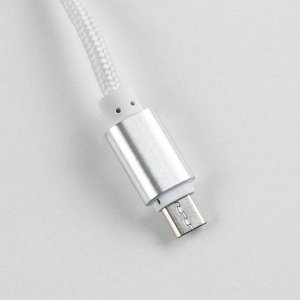 Провод Micro USB в колбе "Shine", 1м