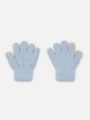 Перчатки детские для девочек Andar голубой