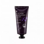 Mizon Collagen Hand and Foot Cream - Питательный омолаживающий крем для кожи рук и ног с коллагеном, 100 мл