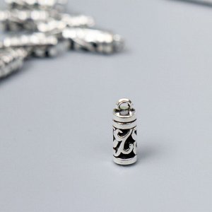 Концевик металл для творчества "Веточка" серебро G152B759 1,6х0,6 см