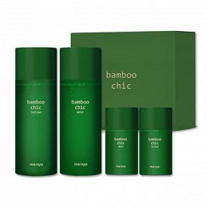 Бамбуковый набор для мужчин для ухода за кожей (150мл+150мл+25мл+25мл) MANYO FACTORY BAMBOO CHIC WATERY 2 SET  (150ml+150ml+25ml+25ml)
