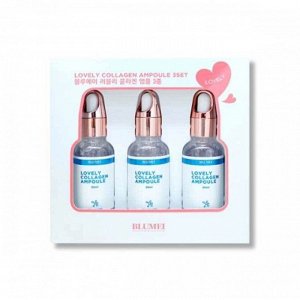 Омолаживающий набор ампул с коллагеном (30мл+30мл+30мл) BLUMEI LOVELY COLLAGEN AMPOULE 3SET (30ml+30ml+30ml)