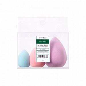 Твердые губки для макияжа (3шт) INNISFREE BEAUTY TOOL SMART BLENDER (3ea)