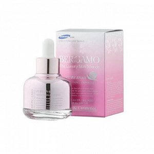 Осветляющая сыворотка  с фильтратом улиточной слизи (30мл) BERGAMO PURE SNAIL WHITENING AMPOULE (30ml)