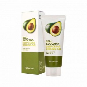 Пиллинг гель с экстрактом авокадо (100мл) FARM STAY REAL AVOCADO DEEP CLEAR PEELING GEL (100ml)