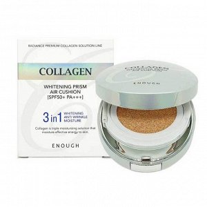 Кушон [SALE] ENOUGH-COLLAGEN WHITENING PRISM AIR CUSHION 3 IN 1 SPF50+ PA+++ #13 (15ml) [EXP 08/2021]