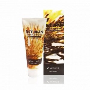 Увлажняющий пилинг-гель с экстрактом бурого риса  3W CLINIC RICE BRAN MOISTURE PEELING GEL 180ml