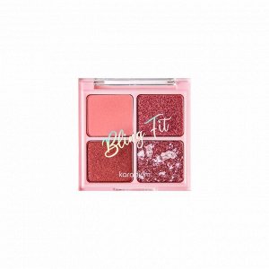 Компактная палитра теней для век (Розовый кварц) KARADIUM-BLING FIT BIJOU BOX SHADOW (ROSE QUARTZ) 7,5g