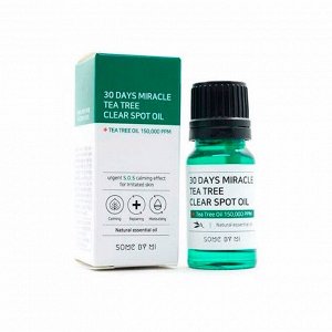 Масло чайного дерева для проблемной кожи (10мл) SOME BY MI 30 DAYS MIRACLE TEA TREE CLEAR SPOT OIL (10ml)