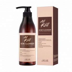 Очищающее средство для кожи (500мл) RIRE ALL KILL ACNE CLEANSER (500ml)