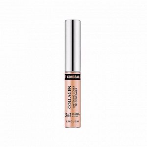 Осветляющий коллагеновый консилер #02 (9гр) ENOUGH COLLAGEN WHITENING COVER TIP CONCEALER 3IN1 #02 CLEAR BEIGE (5g)