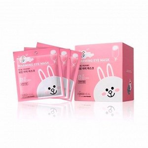 Разогревающая маска для области глаз (лаванда) (20гр*10шт) MEDIHEAL LINE FRIENDS WARMING EYE MASK (LAVENDER) (20gr*10ea)