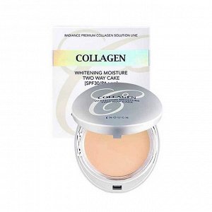 Отбеливающая пудра на основе коллагена #13 (13гр*2) ENOUGH COLLAGEN 3 IN 1 WHITENING MOISTURE TWO WAY CAKE #13 (13gr*2)[СРОК ДО 09.2022]