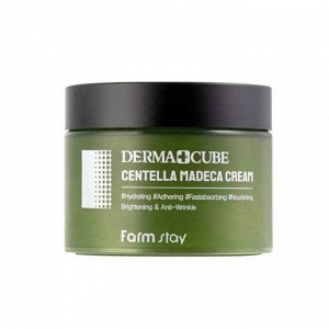 Жидкокристаллический эмульсионный крем FARM STAY DERMA CUBE CENTELLA MADECA CREAM 100g