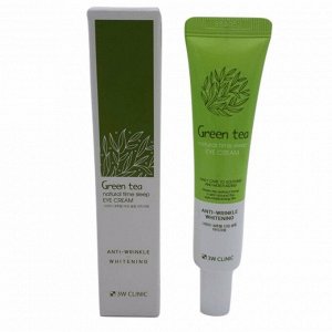 Крем для кожи вокруг глаз с зеленым чаем (40мл) 3W CLINIC GREEN TEA NATURAL TIME SLEEP EYE CREAM (40ml)