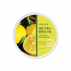 Очищающий крем для лица с экстрактом лимона (500мл) LEBELAGE LEMON DETOX CLEANSING CREAM (500ml)