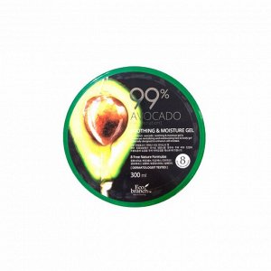 Успокаивающий и увлажняющий гель для лица с экстрактом авокадо (300мл) ECO BRANCH AVOCADO 99% SOOTHING MOISTURE GEL (300ml)