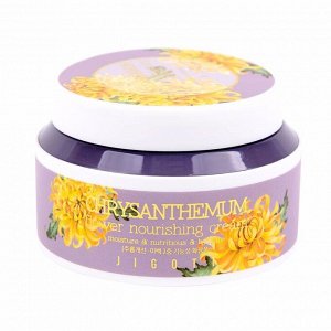 Питательный крем для лица с экстрактом хризантемы (100мл) JIGOTT CHRYSANTHEMUM FLOWER NOURISHING CREAM (100ml)