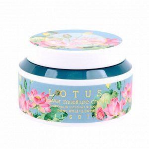 Увлажняющий крем для лица с экстрактом лотоса (100мл) JIGOTT LOTUS FLOWER MOISTURE CREAM (100ml)