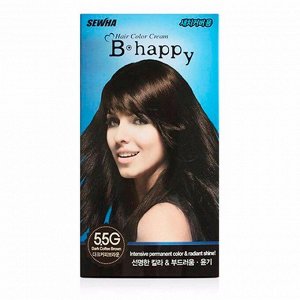Краска для волос #Темный кофейный шатен (40гр+80мл) SEWHA B-HAPPY DARK COFFEE BROWN (5.5G) (40gr+80ml)