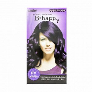 Краска для волос #Фиолетовый (40гр+80мл) SEWHA B-HAPPY HAIR BLUE VIOLET (6V) (40gr+80ml)