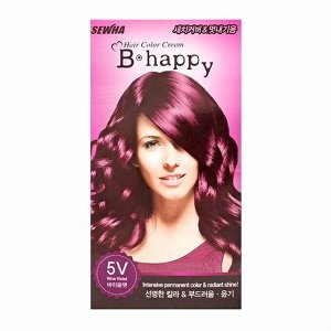 Краска для волос #Винно-фиолетовый (40гр+80мл) SEWHA B-HAPPY HAIR WINE VIOLET (5V) (40gr+80ml)
