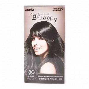 Краска для волос #Черный шелк (40гр+80мл) SEWHA B-HAPPY SILKY BLACK (8G) (40gr+80ml)