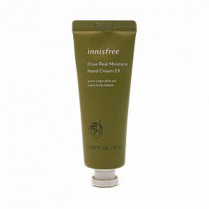 Увлажняющий крем для рук с экстрактом оливы (50мл) INNISFREE OLIVE REAL MOISTURE HAND CREAM EX (50ml)