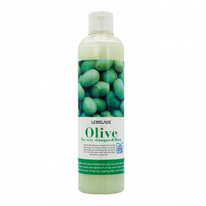 Шампунь-бальзам с оливковым маслом  LEBELAGE OLIVE TWO WAY SHAMPOO 300ml