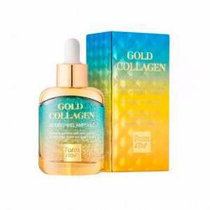 Питательная сыворотка с экстрактом золота и коллагеном (35мл) FARM STAY GOLD COLLAGEN NOURISHING AMPOULE (35ml)