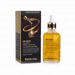 Farm Stay 24К Gold Solution Perfect Ampoule Ампульная антивозрастная сыворотка с золотом и пептидами