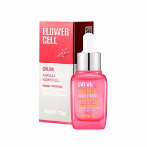 Увлажняющая сыворотка с фитостволовыми клетками (30мл) FARM STAY DR.V8 AMPOULE SOLUTION FLOWER CELL (30ml)