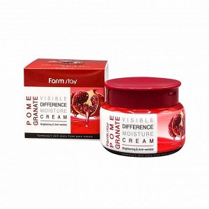 Увлажняющий крем для лица с экстрактом граната (100гр) FARM STAY VISIBLE DIFFERENCE POMEGRANATE MOISTURE CREAM (100g)