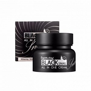 Крем на основе экстракта чёрной улитки (100мл) FARM STAY BLACK SNAIL ALL IN ONE CREAM (100ml)